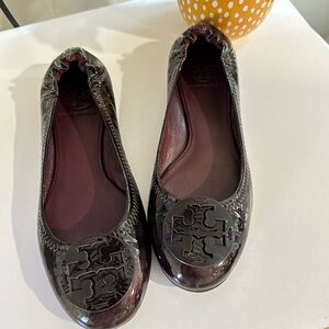 Tory Burch Burgundy Ballet Flats